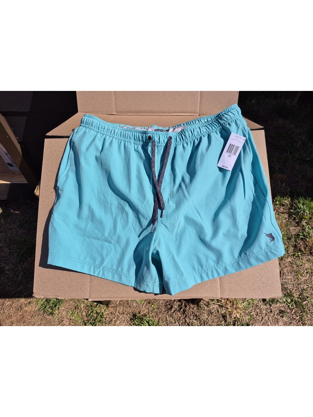 Salt Life 2XL Aqua Mens Swimsuit Bathingsuit New W Pockets